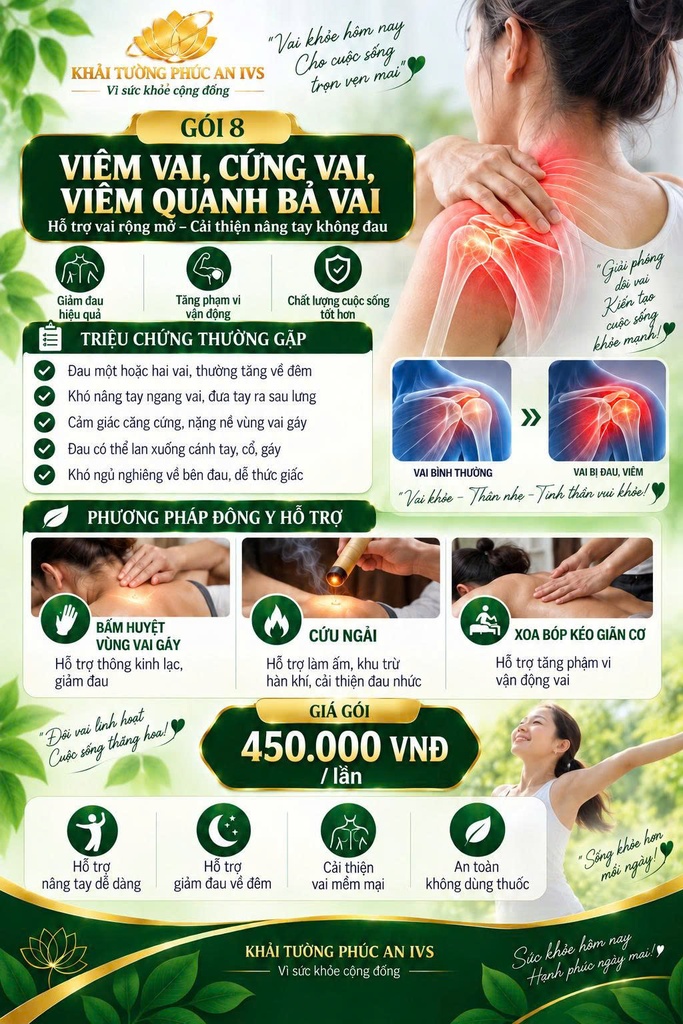 GÓI 08 - Viêm Vai, Cứng Vai, Viêm Quanh Bả Vai