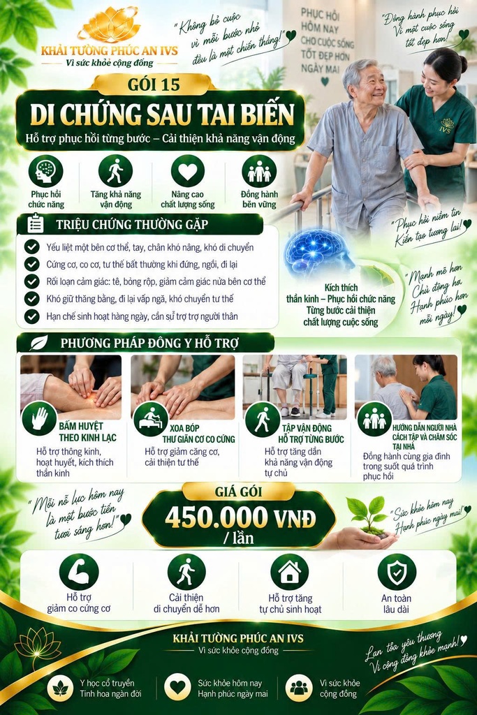 GÓI 15 - Di Chứng Sau Tai Biến