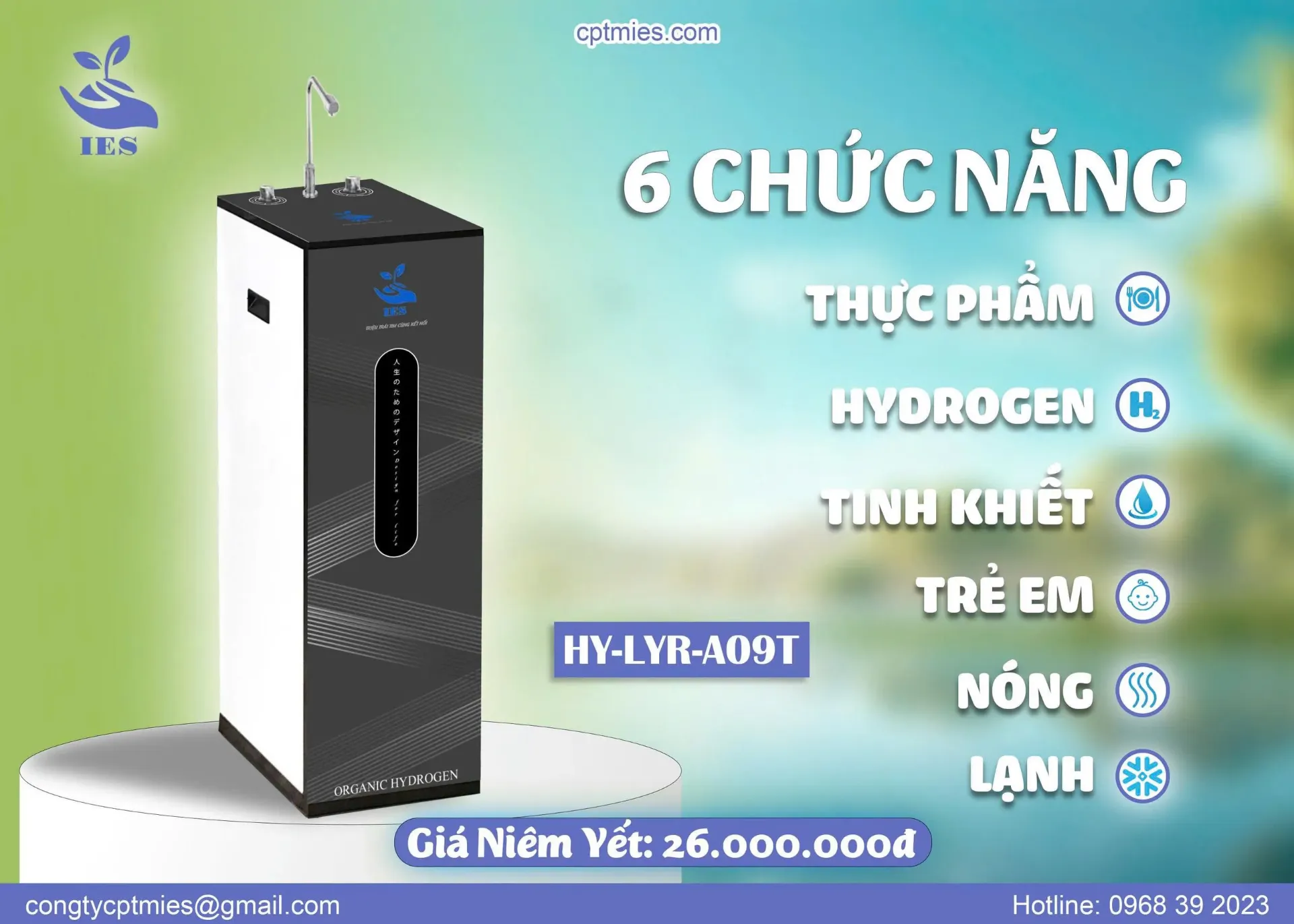 Máy Tạo ION Kiềm IES