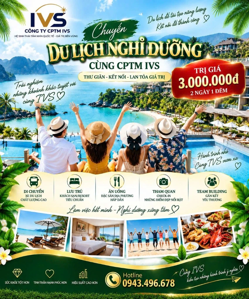 Chuyến nghỉ dưỡng 2 ngày 1 đêm